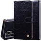 Business Style Oil Wax Texture Horizontal Flip Leather Case, with Holder & Card Slots & Wallet