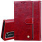 Business Style Oil Wax Texture Horizontal Flip Leather Case, with Holder & Card Slots & Wallet