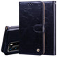 Business Style Oil Wax Texture Horizontal Flip Leather Case, with Holder & Card Slots & Wallet