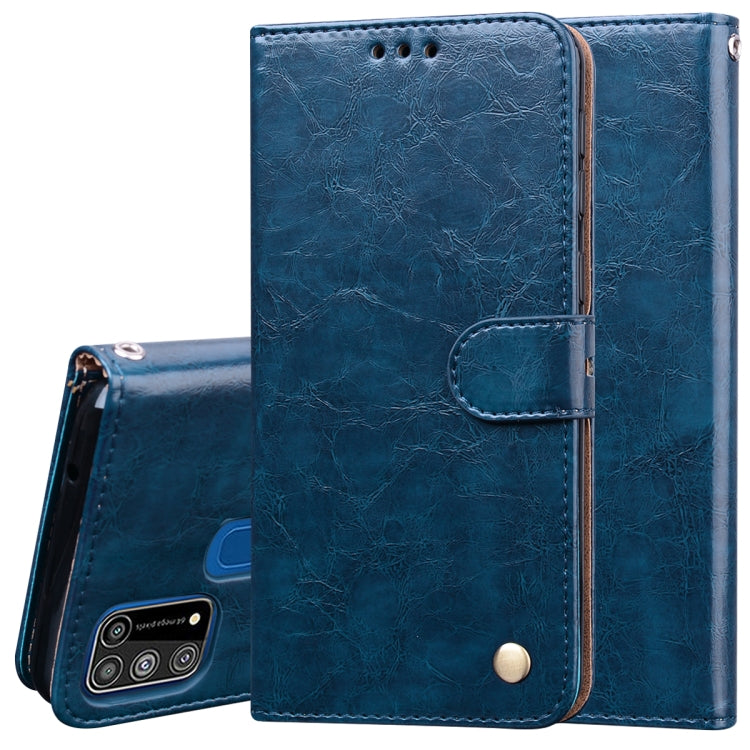 Business Style Oil Wax Texture Horizontal Flip Leather Case, with Holder & Card Slots & Wallet