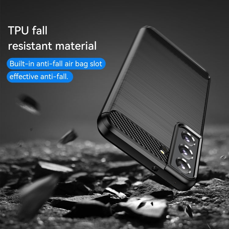Brushed Texture Carbon Fiber TPU Phone Case, For Samsung Galaxy S23 5G, For Samsung Galaxy S23+ 5G, For Samsung Galaxy S23 Ultra 5G