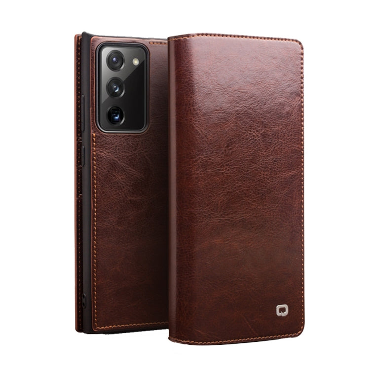 QIALINO Genuine Leather Phone Case, For Samsung Galaxy Note20, For Samsung Galaxy Note20 Ultra, For Samsung Galaxy S21 5G, For Samsung Galaxy S21+ 5G, For Samsung Galaxy S21 Ultra 5G, For Samsung Galaxy S22 Ultra 5G, For Samsung Galaxy S22+ 5G���������...