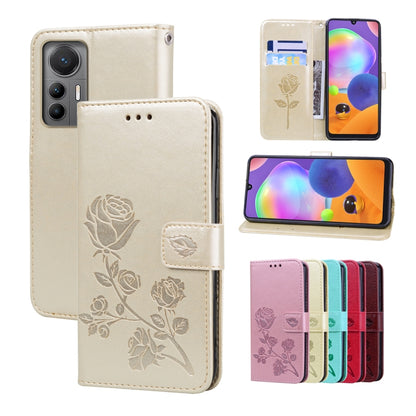 Rose Embossed Flip PU Leather Phone Case