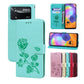 Rose Embossed Flip PU Leather Phone Case