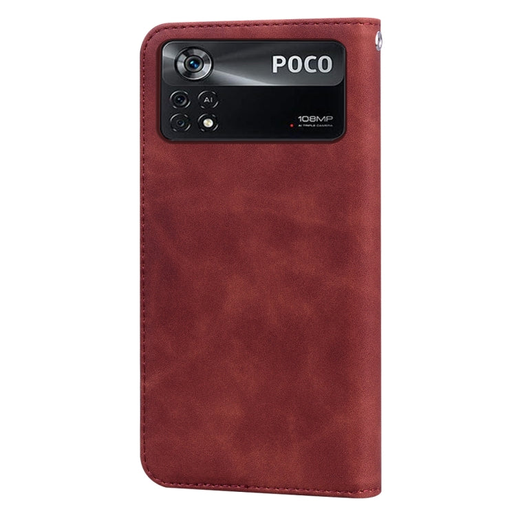 Frosted Business Magnetic Horizontal Flip PU Phone Case
