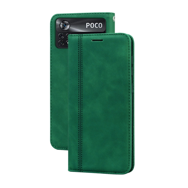 Frosted Business Magnetic Horizontal Flip PU Phone Case