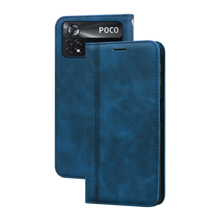 Frosted Business Magnetic Horizontal Flip PU Phone Case
