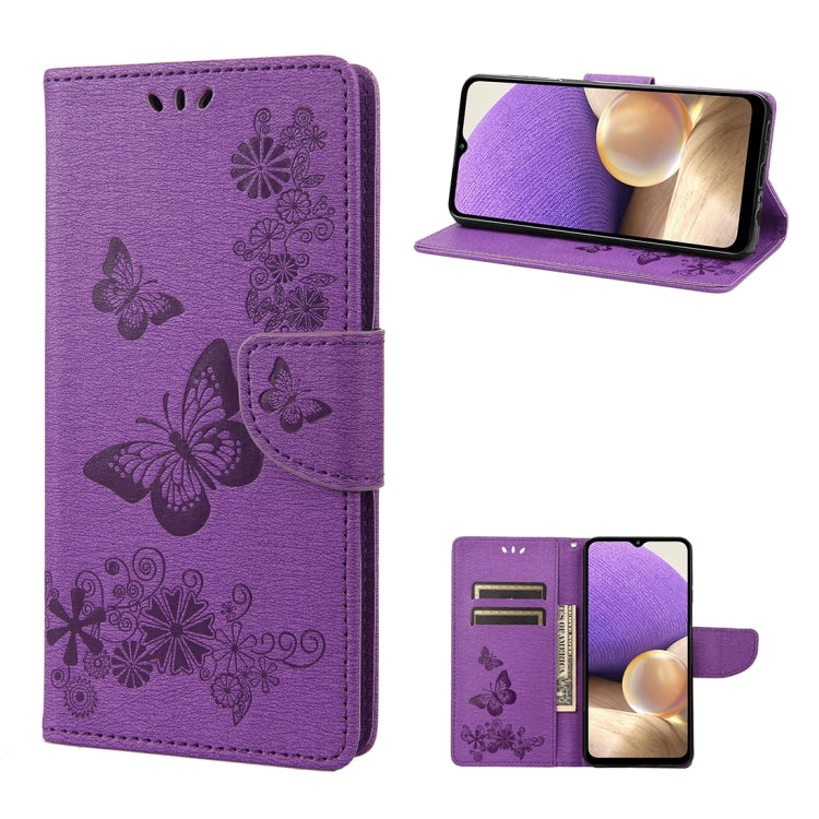 Butterfly Embossed Horizontal Flip Leather Phone Case, For Samsung Galaxy A23e / A23s, For Motorola Moto E22 / E22i, For Nothing Phone 1