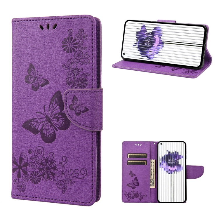 Butterfly Embossed Horizontal Flip Leather Phone Case, For Samsung Galaxy A23e / A23s, For Motorola Moto E22 / E22i, For Nothing Phone 1