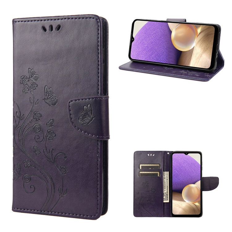 Butterfly Flower Pattern Flip Leather Phone Case, For Samsung Galaxy A23e / A23s, For Motorola Moto E22 / E22i, For Nothing Phone 1