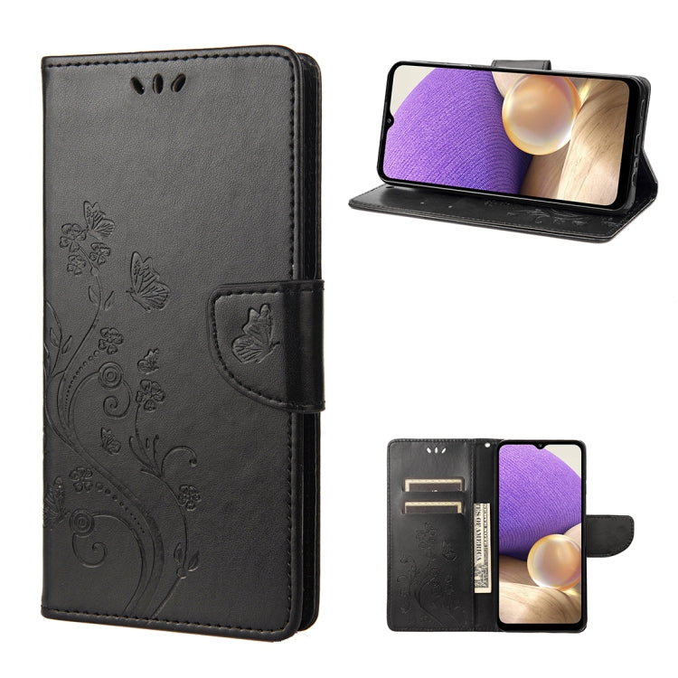 Butterfly Flower Pattern Flip Leather Phone Case, For Samsung Galaxy A23e / A23s, For Motorola Moto E22 / E22i, For Nothing Phone 1