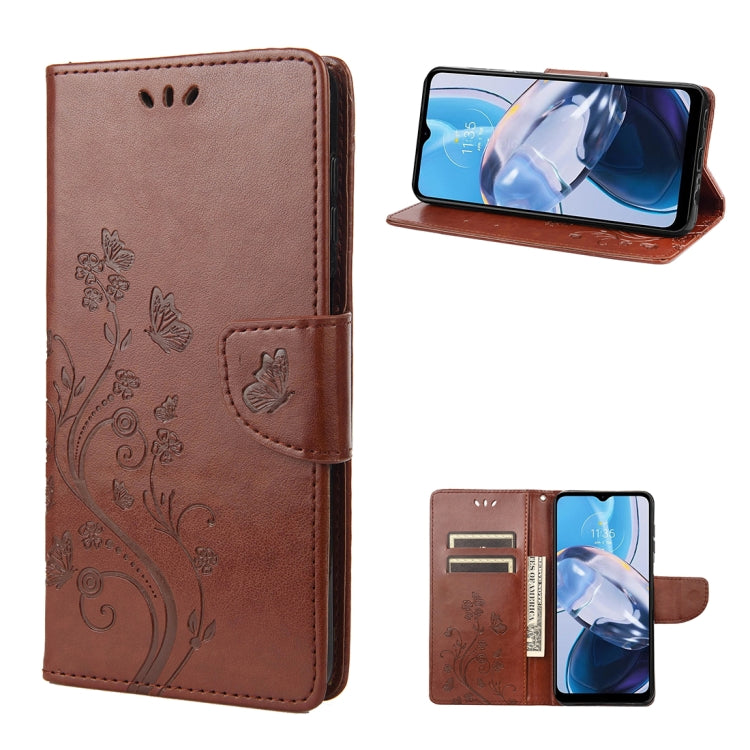 Butterfly Flower Pattern Flip Leather Phone Case, For Samsung Galaxy A23e / A23s, For Motorola Moto E22 / E22i, For Nothing Phone 1