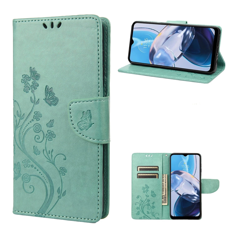 Butterfly Flower Pattern Flip Leather Phone Case, For Samsung Galaxy A23e / A23s, For Motorola Moto E22 / E22i, For Nothing Phone 1