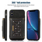 Three-fold RFID Leather Phone Case with Lanyard, For iPhone XS, For iPhone XS Max, For Samsung Galaxy A12, For Samsung Galaxy A13 4G/A13 5G, For Samsung Galaxy A51 4G, For Samsung Galaxy A53 5G, For Samsung Galaxy A52 5G/A52s 5G������������������������...