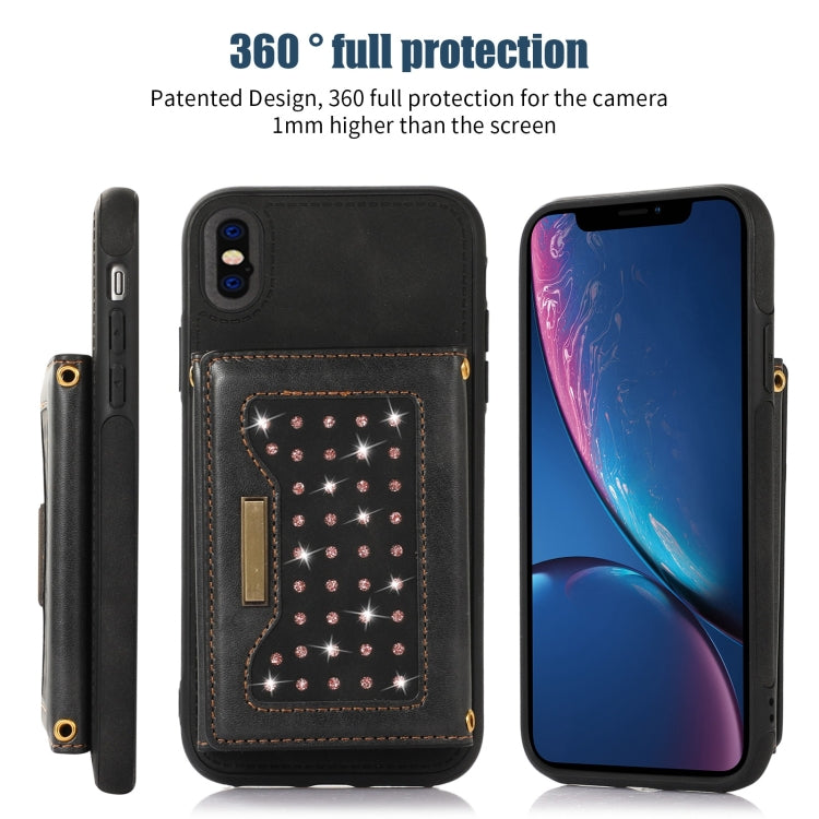 Three-fold RFID Leather Phone Case with Lanyard, For iPhone XS, For iPhone XS Max, For Samsung Galaxy A12, For Samsung Galaxy A13 4G/A13 5G, For Samsung Galaxy A51 4G, For Samsung Galaxy A53 5G, For Samsung Galaxy A52 5G/A52s 5G������������������������...