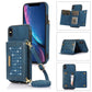 Three-fold RFID Leather Phone Case with Lanyard, For iPhone XS, For iPhone XS Max, For Samsung Galaxy A12, For Samsung Galaxy A13 4G/A13 5G, For Samsung Galaxy A51 4G, For Samsung Galaxy A53 5G, For Samsung Galaxy A52 5G/A52s 5G������������������������...