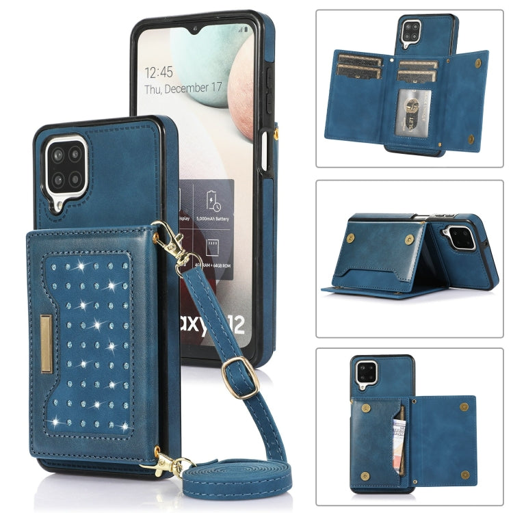 Three-fold RFID Leather Phone Case with Lanyard, For iPhone XS, For iPhone XS Max, For Samsung Galaxy A12, For Samsung Galaxy A13 4G/A13 5G, For Samsung Galaxy A51 4G, For Samsung Galaxy A53 5G, For Samsung Galaxy A52 5G/A52s 5G������������������������...