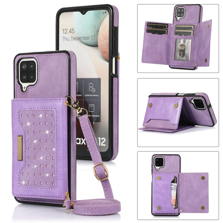 Three-fold RFID Leather Phone Case with Lanyard, For iPhone XS, For iPhone XS Max, For Samsung Galaxy A12, For Samsung Galaxy A13 4G/A13 5G, For Samsung Galaxy A51 4G, For Samsung Galaxy A53 5G, For Samsung Galaxy A52 5G/A52s 5G������������������������...