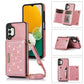 Three-fold RFID Leather Phone Case with Lanyard, For iPhone XS, For iPhone XS Max, For Samsung Galaxy A12, For Samsung Galaxy A13 4G/A13 5G, For Samsung Galaxy A51 4G, For Samsung Galaxy A53 5G, For Samsung Galaxy A52 5G/A52s 5G������������������������...