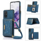 Three-fold RFID Leather Phone Case with Lanyard, For iPhone XS, For iPhone XS Max, For Samsung Galaxy A12, For Samsung Galaxy A13 4G/A13 5G, For Samsung Galaxy A51 4G, For Samsung Galaxy A53 5G, For Samsung Galaxy A52 5G/A52s 5G������������������������...