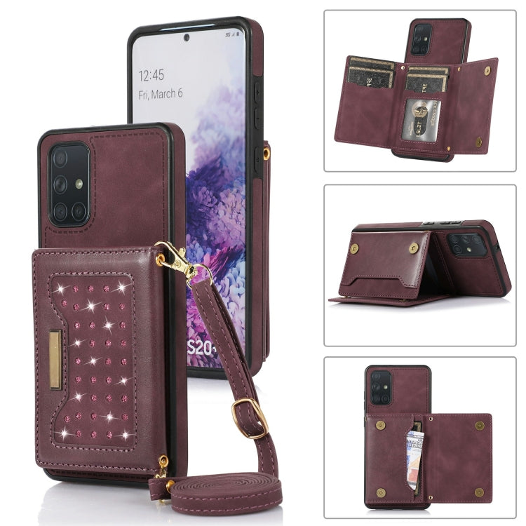 Three-fold RFID Leather Phone Case with Lanyard, For iPhone XS, For iPhone XS Max, For Samsung Galaxy A12, For Samsung Galaxy A13 4G/A13 5G, For Samsung Galaxy A51 4G, For Samsung Galaxy A53 5G, For Samsung Galaxy A52 5G/A52s 5G������������������������...