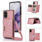 Three-fold RFID Leather Phone Case with Lanyard, For Samsung Galaxy Note20 Ultra, For Samsung Galaxy S20, For Samsung Galaxy S20+, For Samsung Galaxy S20 FE, For Samsung Galaxy S21, For Samsung Galaxy S22, For Samsung Galaxy S21 Ultra������������������...