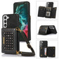 Three-fold RFID Leather Phone Case with Lanyard, For Samsung Galaxy Note20 Ultra, For Samsung Galaxy S20, For Samsung Galaxy S20+, For Samsung Galaxy S20 FE, For Samsung Galaxy S21, For Samsung Galaxy S22, For Samsung Galaxy S21 Ultra������������������...
