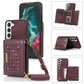 Three-fold RFID Leather Phone Case with Lanyard, For Samsung Galaxy Note20 Ultra, For Samsung Galaxy S20, For Samsung Galaxy S20+, For Samsung Galaxy S20 FE, For Samsung Galaxy S21, For Samsung Galaxy S22, For Samsung Galaxy S21 Ultra������������������...