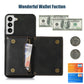 Three-fold RFID Leather Phone Case with Lanyard, For Samsung Galaxy S21 FE, For Samsung Galaxy S22 Ultra, For iPhone 12 Pro