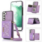 Three-fold RFID Leather Phone Case with Lanyard, For Samsung Galaxy S21 FE, For Samsung Galaxy S22 Ultra, For iPhone 12 Pro