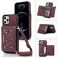Three-fold RFID Leather Phone Case with Lanyard, For Samsung Galaxy S21 FE, For Samsung Galaxy S22 Ultra, For iPhone 12 Pro