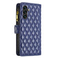 Diamond Lattice Zipper Wallet Leather Flip Phone Case, For OPPO A17, For Samsung Galaxy A14 5G, For Samsung Galaxy S23+ 5G, For Samsung Galaxy S23 Ultra 5G, For Samsung Galaxy S23 5G, For Xiaomi 12T / 12T Pro / Redmi K50 Ultra