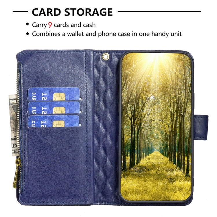 Diamond Lattice Zipper Wallet Leather Flip Phone Case, For OPPO A17, For Samsung Galaxy A14 5G, For Samsung Galaxy S23+ 5G, For Samsung Galaxy S23 Ultra 5G, For Samsung Galaxy S23 5G, For Xiaomi 12T / 12T Pro / Redmi K50 Ultra