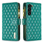 Diamond Lattice Zipper Wallet Leather Flip Phone Case, For OPPO A17, For Samsung Galaxy A14 5G, For Samsung Galaxy S23+ 5G, For Samsung Galaxy S23 Ultra 5G, For Samsung Galaxy S23 5G, For Xiaomi 12T / 12T Pro / Redmi K50 Ultra