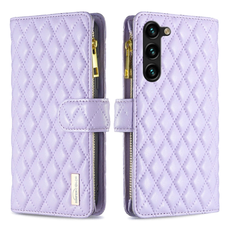 Diamond Lattice Zipper Wallet Leather Flip Phone Case, For OPPO A17, For Samsung Galaxy A14 5G, For Samsung Galaxy S23+ 5G, For Samsung Galaxy S23 Ultra 5G, For Samsung Galaxy S23 5G, For Xiaomi 12T / 12T Pro / Redmi K50 Ultra