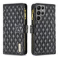 Diamond Lattice Zipper Wallet Leather Flip Phone Case, For OPPO A17, For Samsung Galaxy A14 5G, For Samsung Galaxy S23+ 5G, For Samsung Galaxy S23 Ultra 5G, For Samsung Galaxy S23 5G, For Xiaomi 12T / 12T Pro / Redmi K50 Ultra