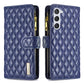 Diamond Lattice Zipper Wallet Leather Flip Phone Case, For OPPO A17, For Samsung Galaxy A14 5G, For Samsung Galaxy S23+ 5G, For Samsung Galaxy S23 Ultra 5G, For Samsung Galaxy S23 5G, For Xiaomi 12T / 12T Pro / Redmi K50 Ultra