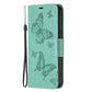 Embossing Two Butterflies Pattern Leather Case