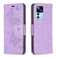 Embossing Two Butterflies Pattern Leather Case