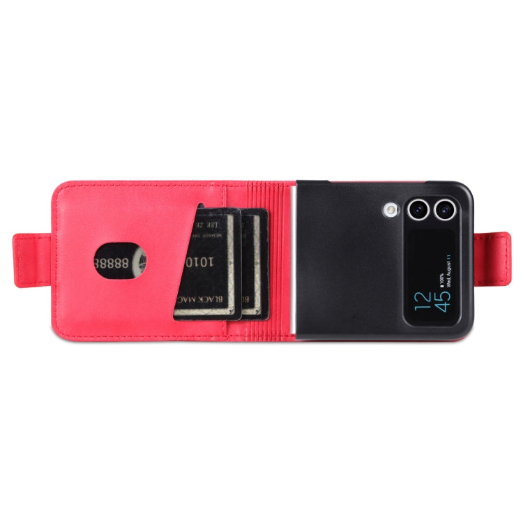 AZNS Magnetic Calf Texture Flip Leather Phone Case, For Samsung Galaxy Z Flip4 5G, For Samsung Galaxy Z Flip3 5G