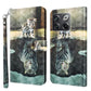 3D Painting Pattern TPU + PU Phone Case