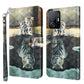 3D Painting Pattern TPU + PU Phone Case