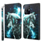 3D Painting Pattern TPU + PU Phone Case
