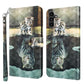 3D Painting Pattern TPU + PU Phone Case