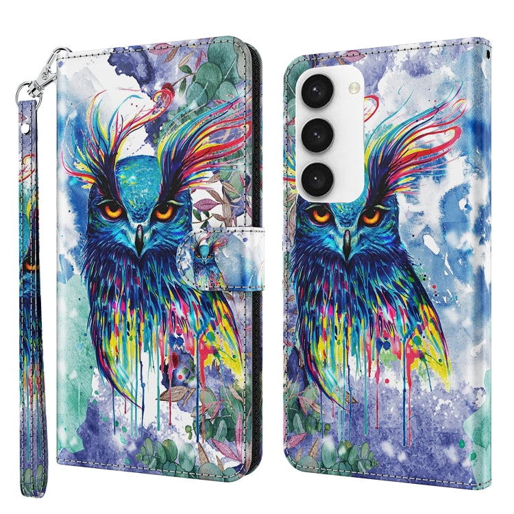 3D Painting Pattern TPU + PU Phone Case