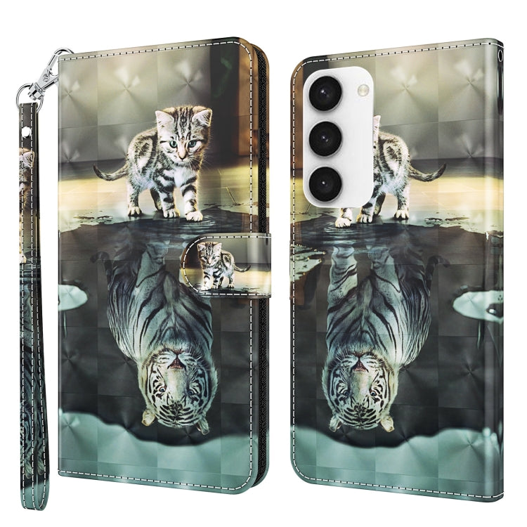 3D Painting Pattern TPU + PU Phone Case