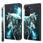 3D Painting Pattern TPU + PU Phone Case