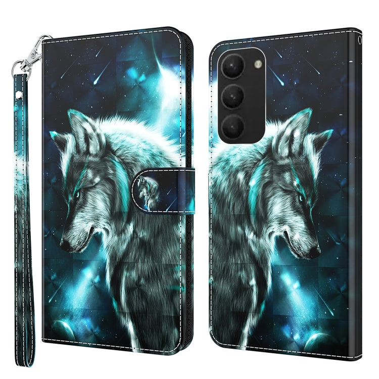 3D Painting Pattern TPU + PU Phone Case