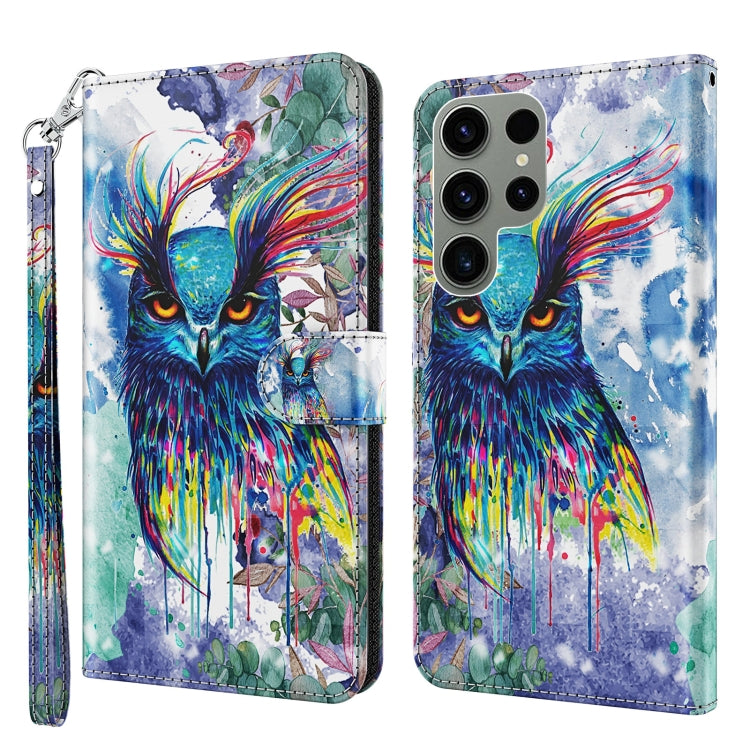 3D Painting Pattern TPU + PU Phone Case