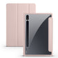 Acrylic 3-folding Smart Leather Tablet Case, For Samsung Galaxy Tab S7, For Samsung Galaxy Tab S7+, For Samsung Galaxy Tab S6 Lite